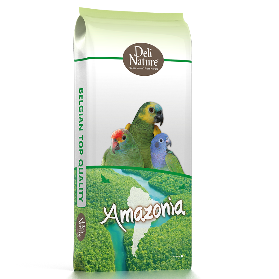 Deli Nature Parrots Amazonia fôr til amazon- og pionuspapegøyer i 15 kg sekk